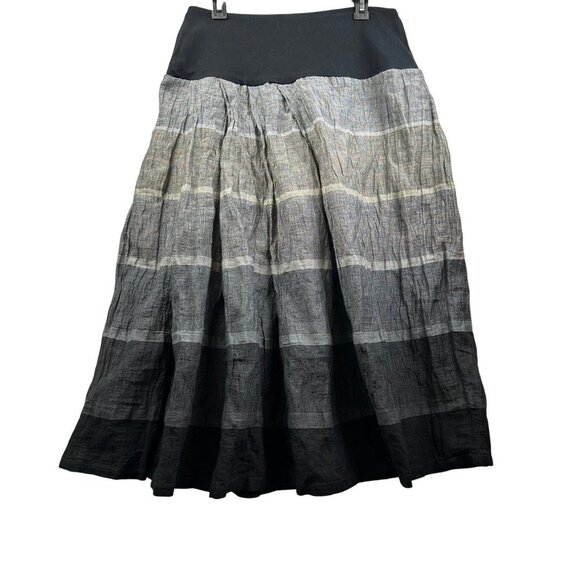 VINTAGE RARE Ivan Grundahl Copenhagen Avant-Garde Linen Skirt – Size LARGE